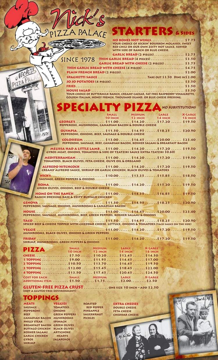 Nick's Pizza Palace - Owatonna, MN