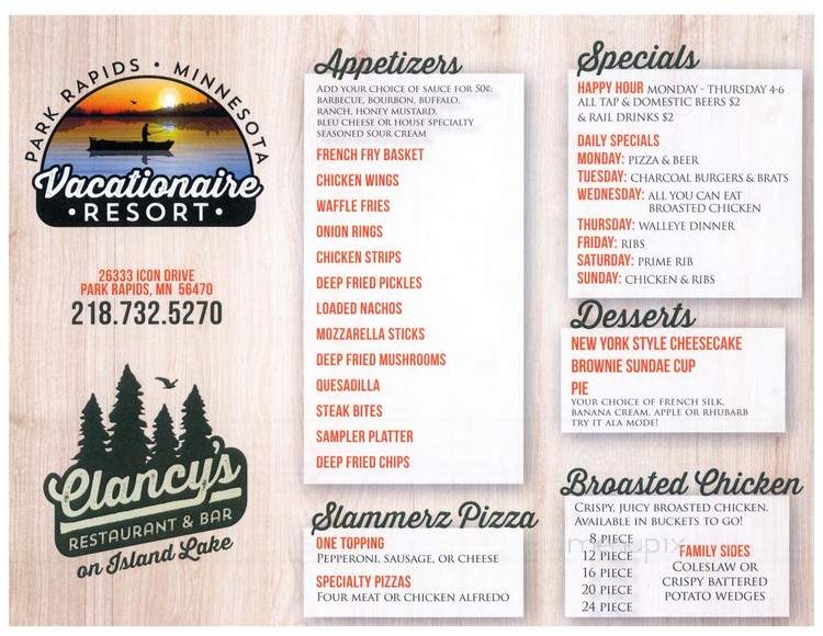 Clancy's On Island Lake - Park Rapids, MN