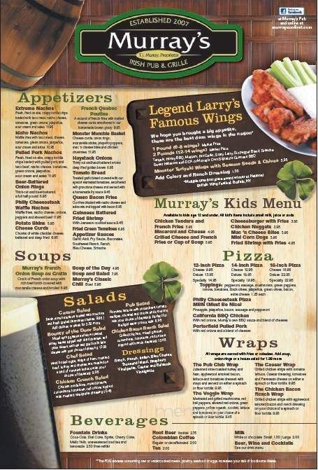 Murray's Irish Pub and Grille - Menominee, MI