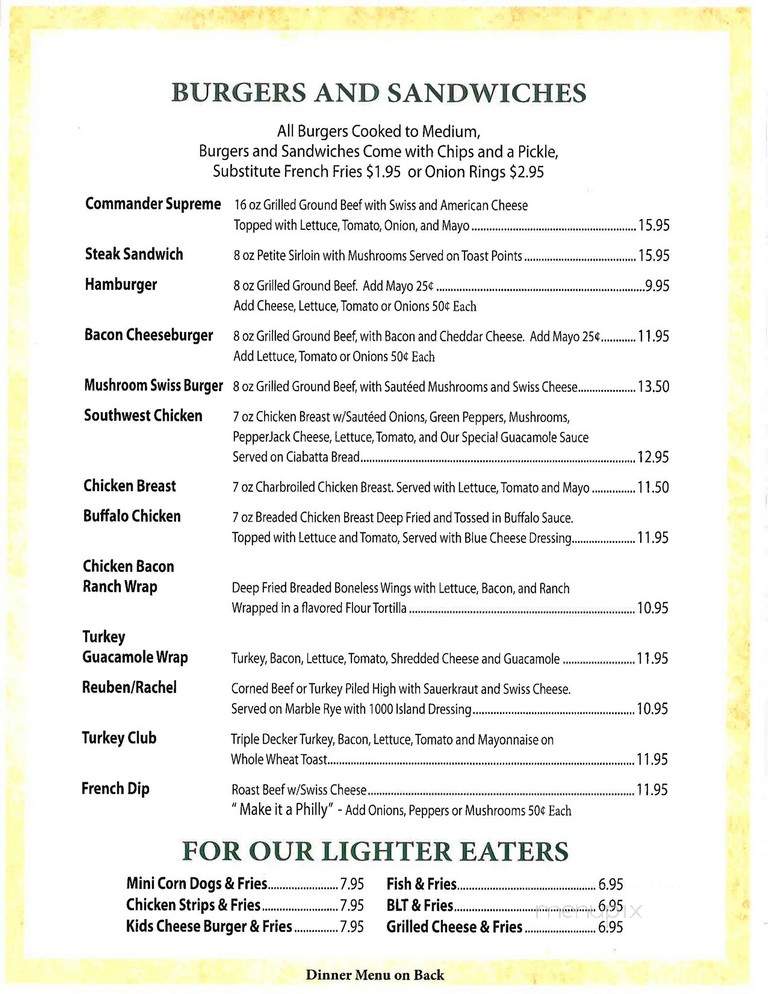 Commander Restaurant & Bar - Pequot Lakes, MN