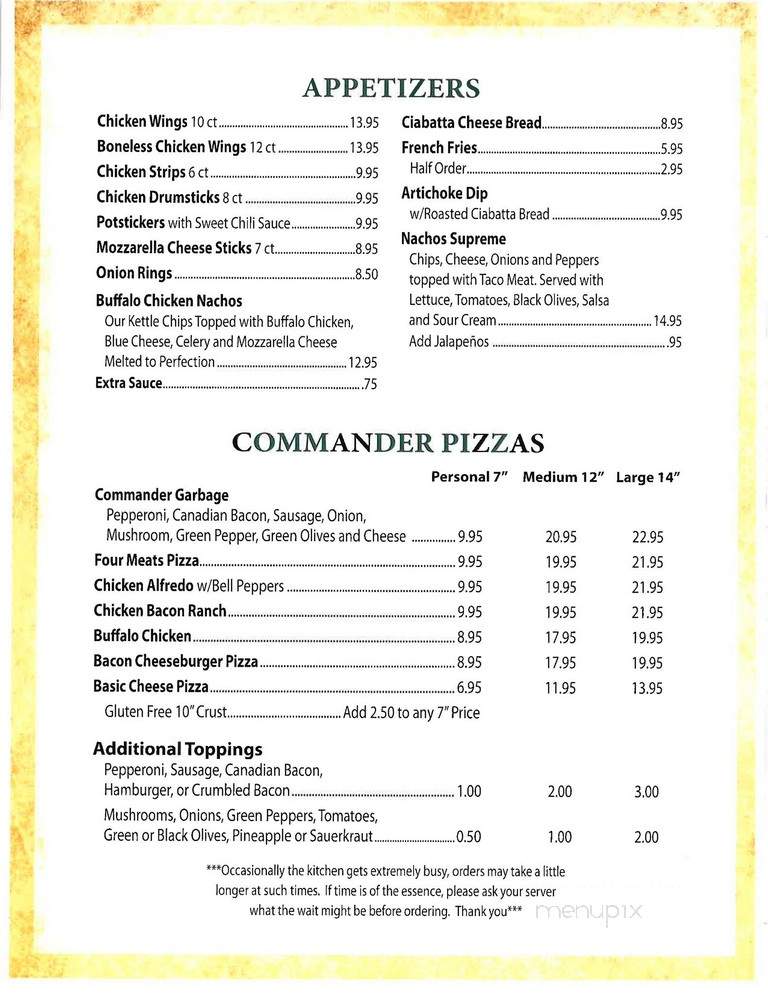 Commander Restaurant & Bar - Pequot Lakes, MN