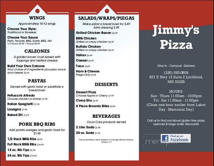 Jimmy's Pizza - Sleepy Eye, MN