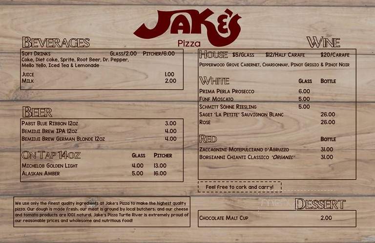 Jake's Pizza - Bemidji, MN