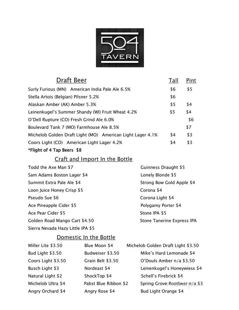 504 Tavern - Kasson, MN