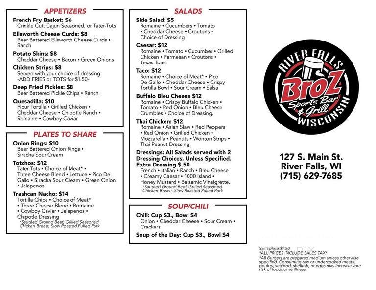 Broz Sports Bar & Grill - River Falls, WI