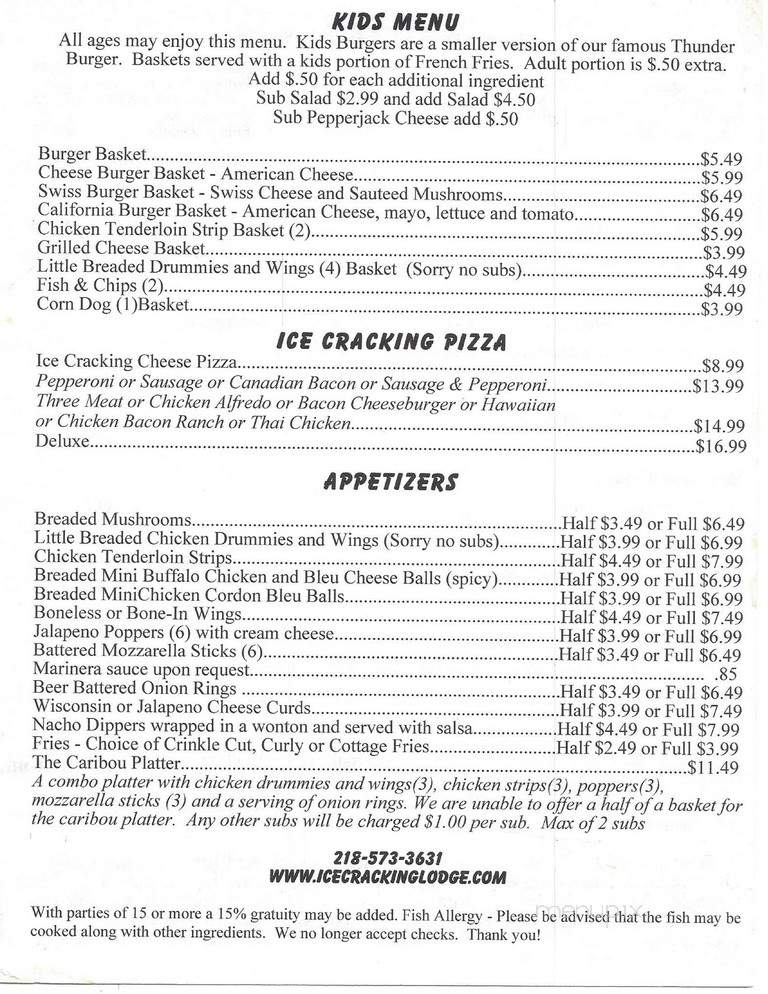 Ice Cracking Restaurant - Detroit Lakes, MN