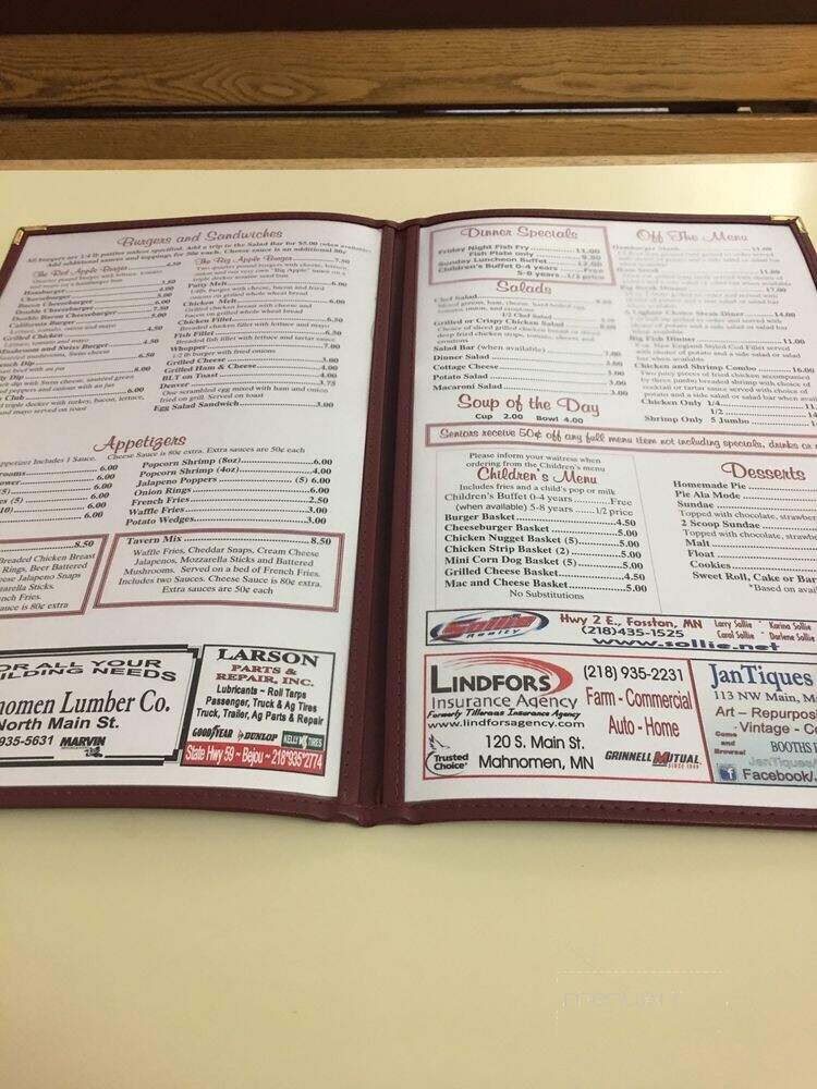 Red Apple Cafe - Mahnomen, MN