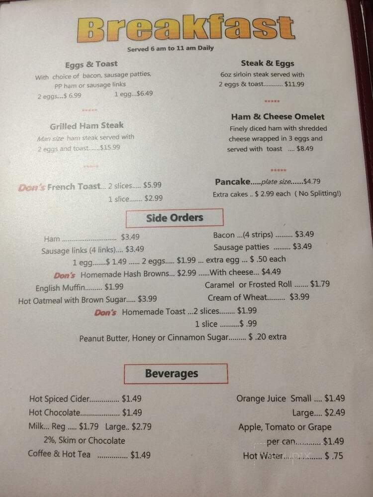 Don's Cafe - Morris, MN