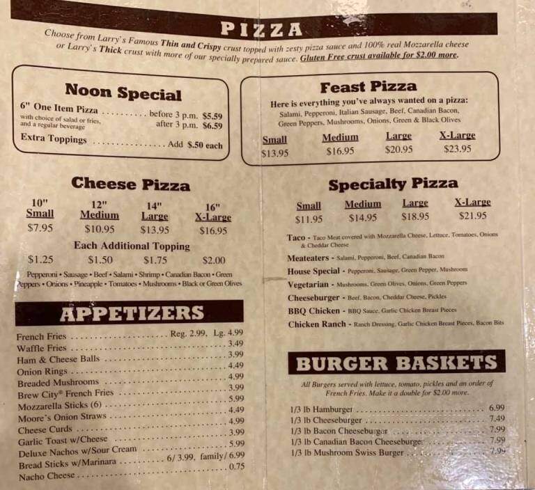 Larry's Family Pizza - Wadena, MN