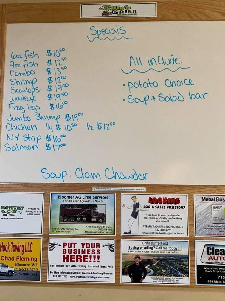 Billy's Grill & Catering - Bloomer, WI