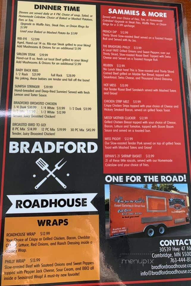 Bradford Roadhouse Bar & Grill - Cambridge, MN