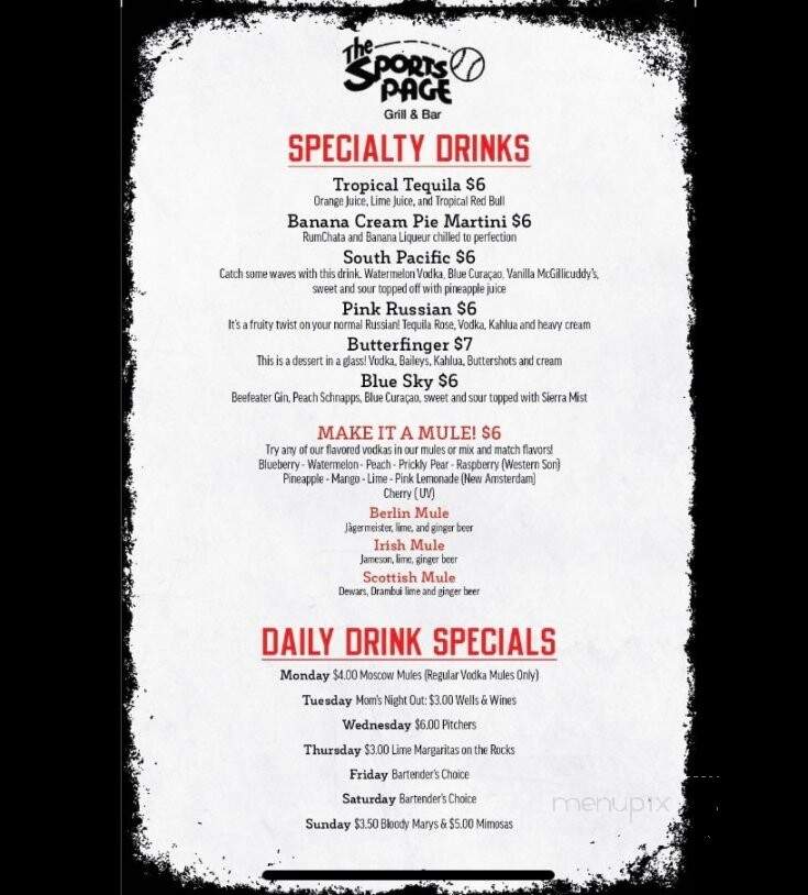 Sports Page Grill & Bar - Spencer, IA