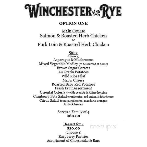 Winchester & Rye Restaurant - Victoria, MN