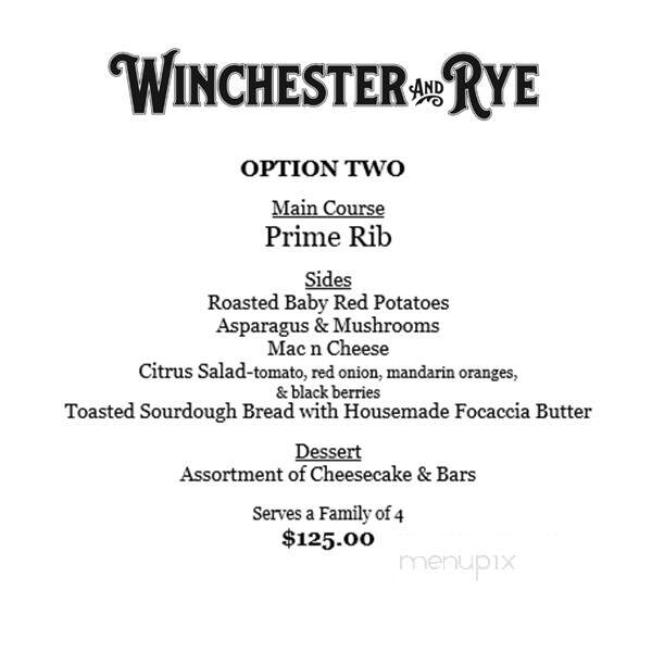 Winchester & Rye Restaurant - Victoria, MN