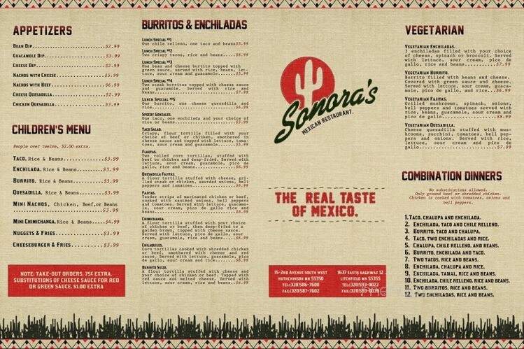 Sonora's Mexican Restaurant - Hutchinson, MN