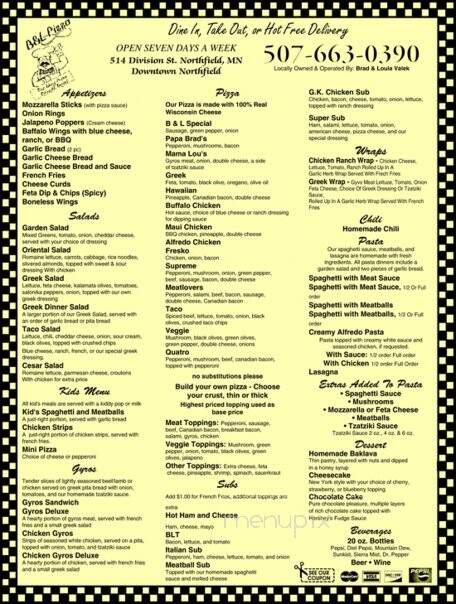 B & L's Pizza - Northfield, MN