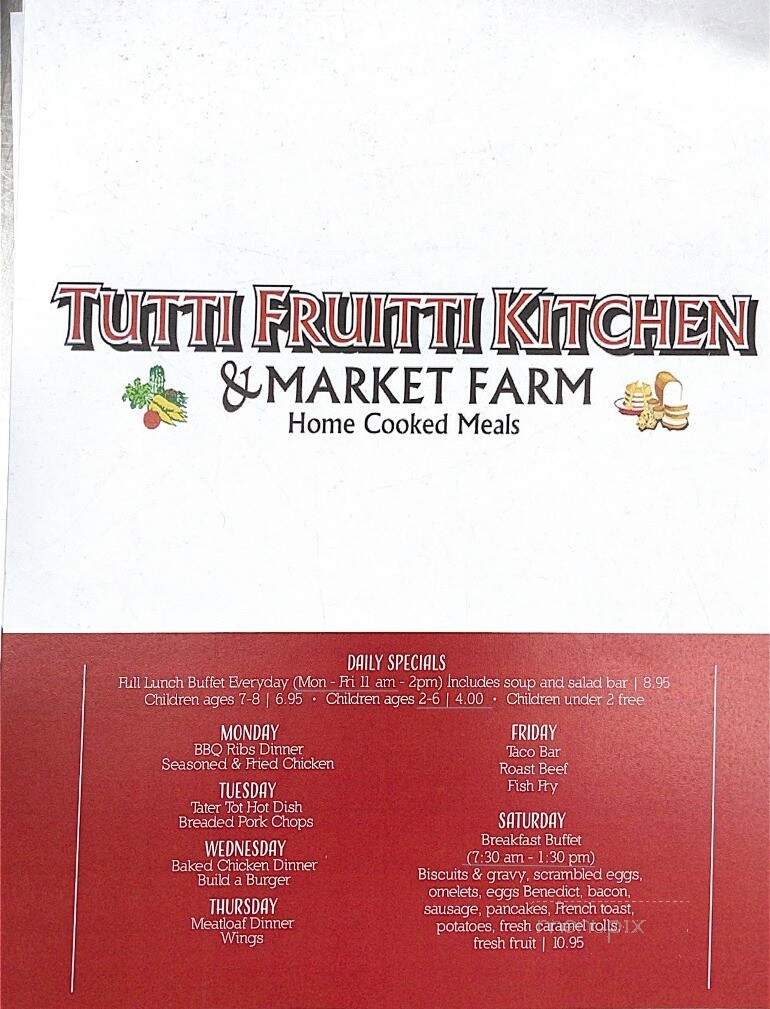 Tutti Fruitti Kitchen & Market Farm - Sauk Centre, MN