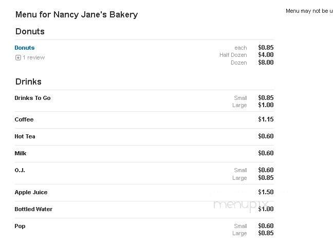 Nancy Jane's Bakery - New Richland, MN