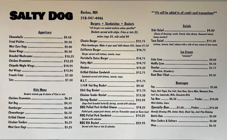 Salty Dog Saloon & Eatery - Backus, MN