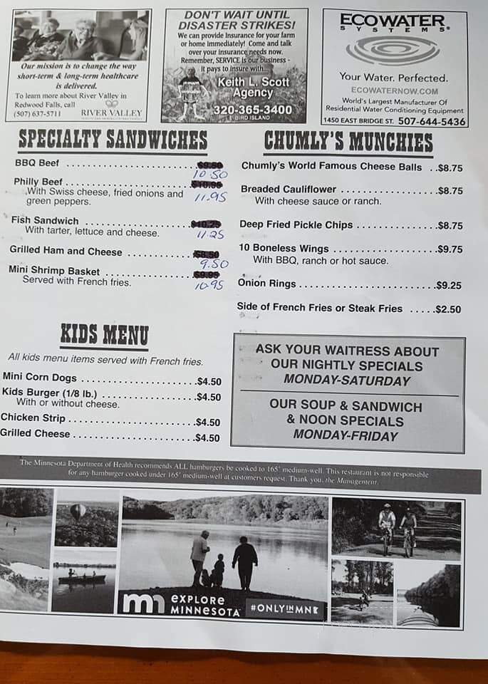 Chumly's Burger & Brew - Redwood Falls, MN