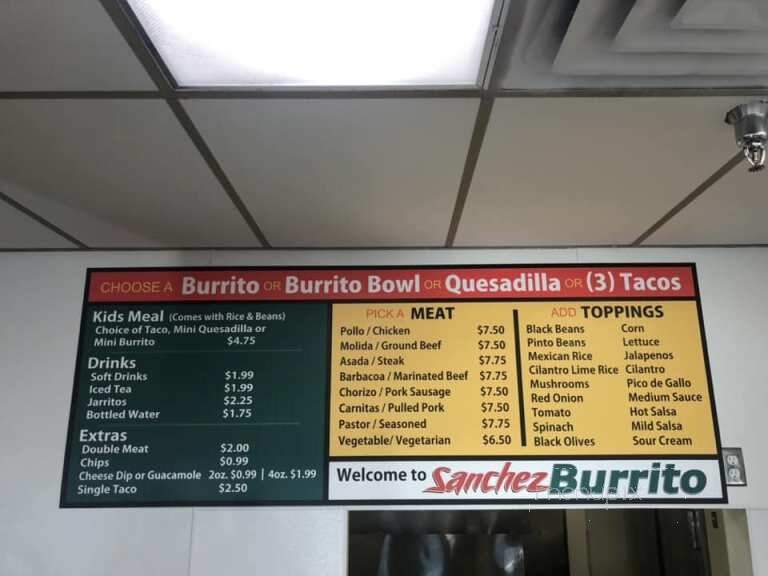 Sanchez Burrito - Little Falls, MN