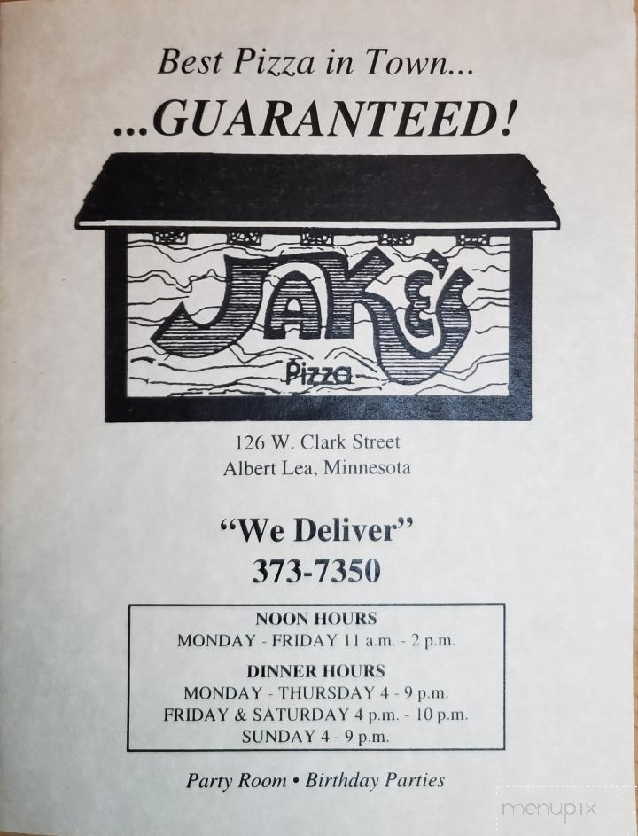 Jake's Pizza - Albert Lea, MN