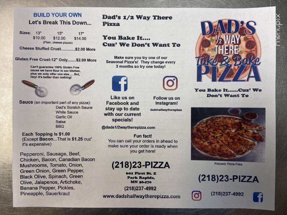 Dad's Way There Pizza - Park Rapids, MN