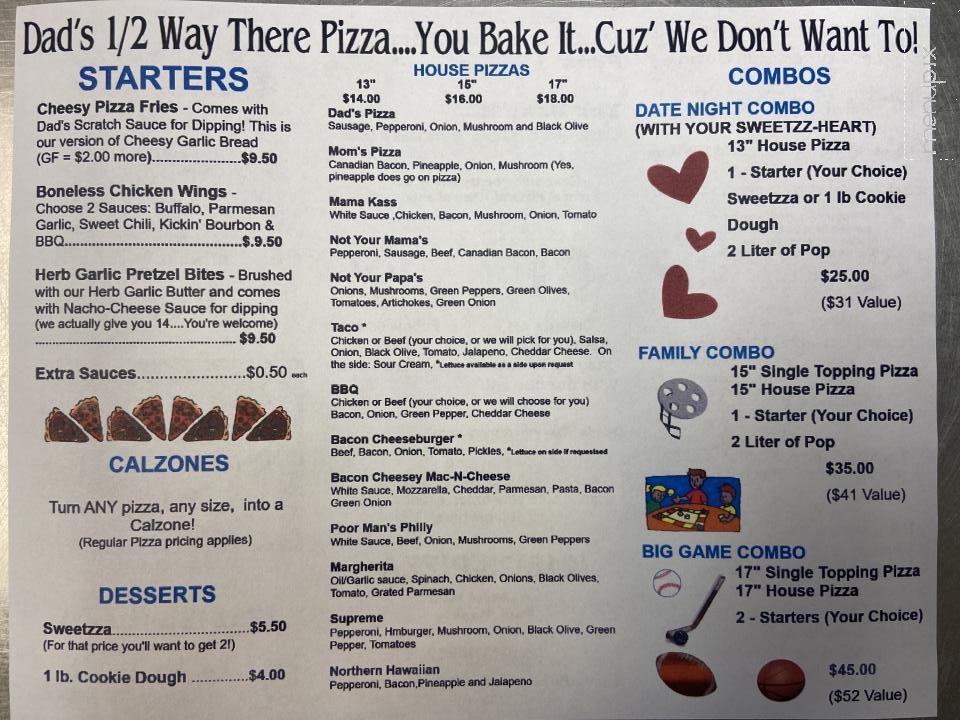 Dad's Way There Pizza - Park Rapids, MN